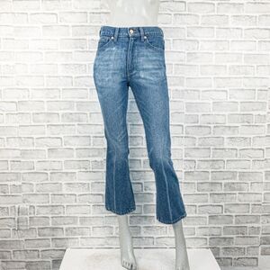 BLISS and MISCHIEF Women's Collector Fit Cropped Denim Straight slim Jean sz 25